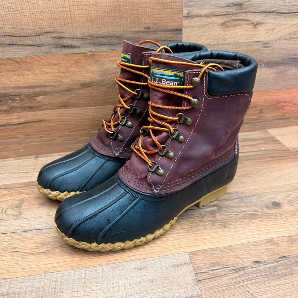 LL Bean Hunting Winter Duck Rain Boots women Size 9 Made in USA Goretex